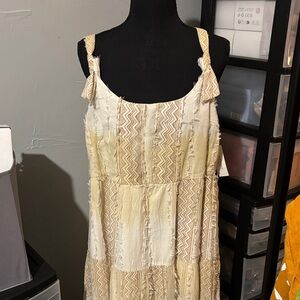 Liverpool Boho Beige and Cream Women's Dress